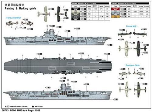 Trumpeter 1/700 HMS Ark Royal 756713 Model Kit