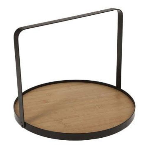 Serveerplateau Bamboe/Metaal 35cm