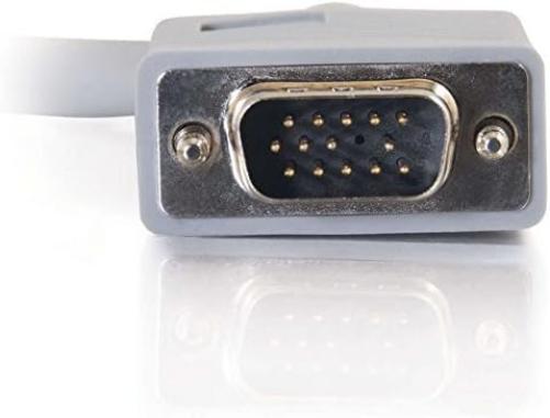 C2G 15M Premium Shielded HD15 SXGA Male VGA to VGA Computer Monitor Cable Light 15M Male-Male