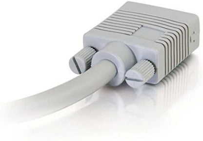 C2G 15M Premium Shielded HD15 SXGA Male VGA to VGA Computer Monitor Cable Light 15M Male-Male