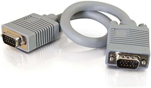 C2G 15M Premium Shielded HD15 SXGA Male VGA to VGA Computer Monitor Cable Light 15M Male-Male
