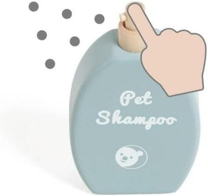 Classic World World Prendersi cura degli animali di legno in borsa, 16 pezzi.