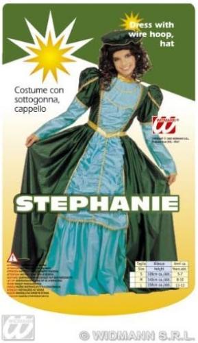 Children's Stephanie Child 140cm Costume for Medieval Princess Fancy Dress