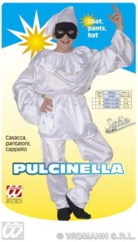 Children's Pulcinella 140cm Costume Medium 8-10 yrs (140cm) for Clown Fancy Dress