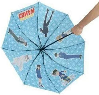SAKAMI - Detective Conan - Case Closed - Paraguas/sombrilla, paragua/Parasol, Plegable, Plegable, Bolsillo Umbrella - Original y con Licencia