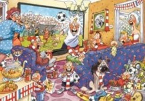 Jumbo Spiele 1119801820 Wasgij Original 21 Football Fever! Puzzle da 1000 pezzi
