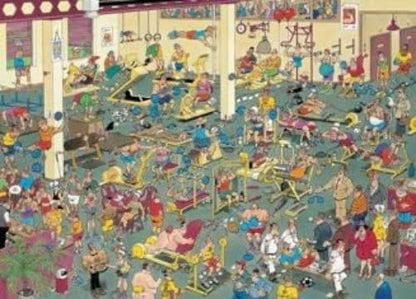 Jumbo Spiele 1119801836 Jan Van Haasteren at The Gym - Puzzle da 1000 pezzi