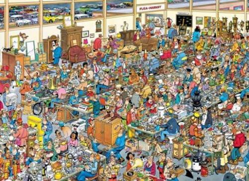 Jumbo Spiele 1119801839 Jan Van Haasteren The Antique Show 1000 Teile Puzzle