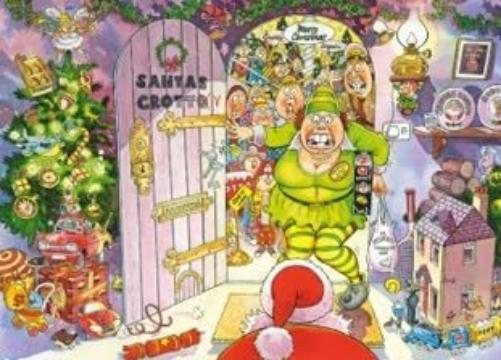 Jumbo Spiele 1119801828 Wasgij Christmas 8 Christmas Getaway - Puzzle (1000 piezas), diseño de Navidad