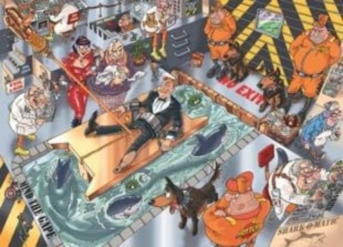 Jumbo Spiele 1119801827 Wasgij Mystery 13 Een Purrrfect Escape! 1000 Stuk puzzel