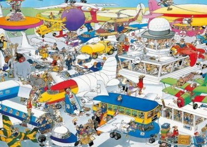 Jumbo Spiele 1119801831 Jan Van Haasteren Busy Airport Legpuzzel 1000 stukjes
