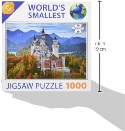Cheatwell Games 13930 World's Smallest 1000 Piece Jigsaw Puzzle Neuschwanstein Castle, Various