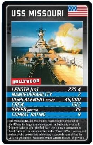 Battleships Top Trumps Card Game