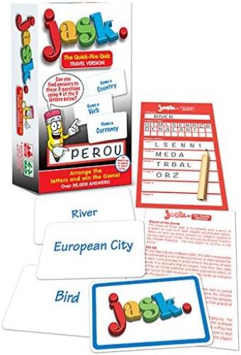 Travel Jask Great for Journeys, Holidays ! Fast-Paced Interactive Game ! For all ages from 8+ ! Everyone plays all at the same time ! !