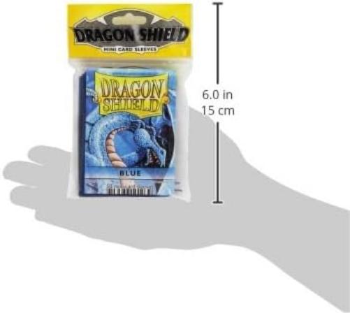 Dragon Shield 10103 Sleeves: Mini (10) Blue Card