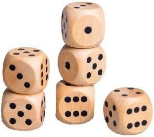 Clown Games- Cubo de Dados, Multicolor (2007611