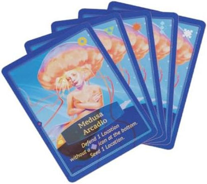 Arcane Wonders Aquatica Coral Reef Expansion Board Card Game - New Underwater Creatures Encounters - 1 to 4 Players Ages 12+ 60 Minutes - Enhance Your Aquatica Experience