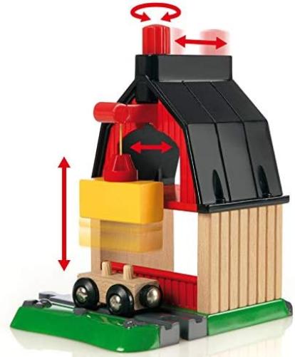 BRIO World Farm Railway Set for Children Age 3 Years Up - Compatible With Most BRIO Trains And Accessories - Gifts for Kids