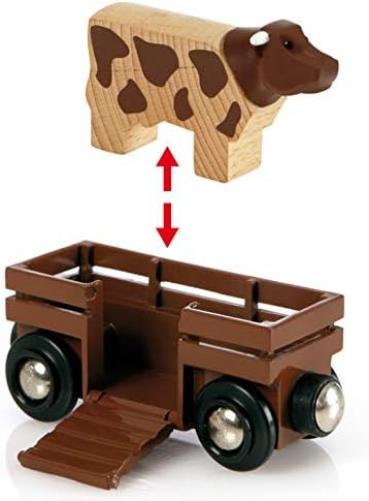 BRIO World Farm Railway Set for Children Age 3 Years Up - Compatible With Most BRIO Trains And Accessories - Gifts for Kids