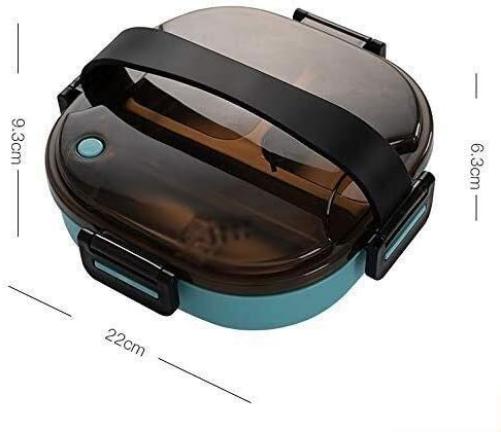 Houjiilollfh Lunchbox, Box منفصلة الفولاذ المقاوم للصدأ، صندوق الغداء محمول مقصورة العزل مع أدوات المائدة للطلاب عامل مكتب، BPA مانعة للتسرب مجانا للبالغين الاستمتاع بوجبة غداء ساخنة أثناء التنقل.