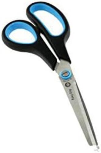 Westcott 8 inch Easy Grip Left Handed Soft Grip Scissor - Black/Blue 8"