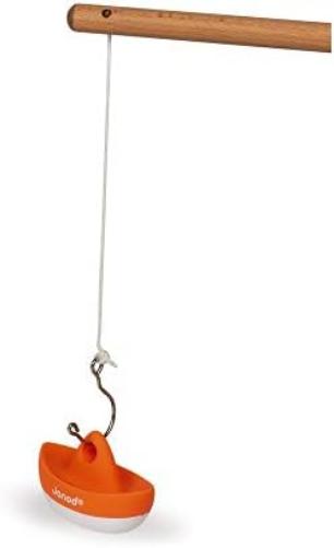Janod - Fishing Game - 2 Squirters Included - Early Years Bath Toy - Suitable for Ages 2 and Up, J04715