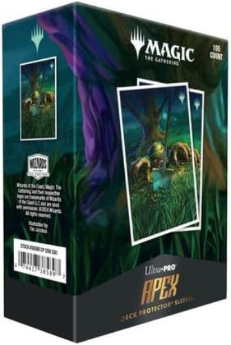 Ultra PRO - MTG Duskmourn 105ct Apex Deck Protector Sleeves Artwork of Exhume, 105 Standard Size Card Sleeves for Magic: The Gathering, Gloss Clear Front, Textured Print, Durable Card Protector