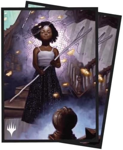 Ultra PRO - MTG Duskmourn 100ct Deck Protector Sleeves Commander Aminatou, Veil Piercer, Kartenhüllen in Standardgröße mit langlebiger ChromaFushion Tech, Matte Finish Kartenhüllen, MTG Kartenhüllen
