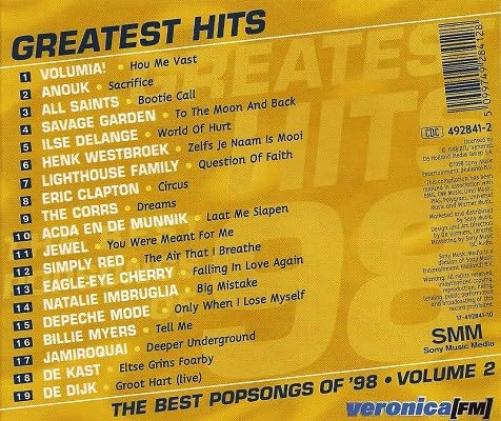 v/a - The Best Popsongs of 98 Vol 2