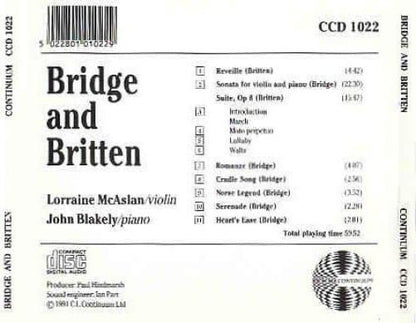 Lorraine McAslan/John Blakely: Britten/Bridge