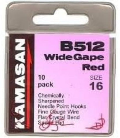 Kamasan Kamasan Spade B512 Red sz10 10x20pk