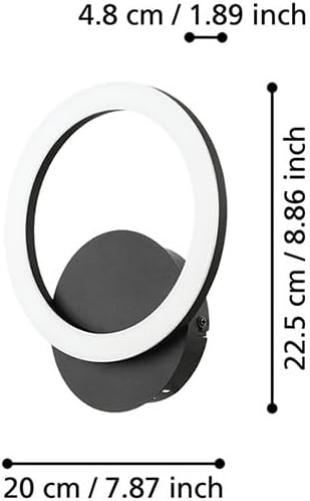 `Eglo - Parrapos-Z Wall Lamp Black - Tw - Zigbee, Bluetooth`