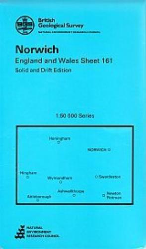 Norwich 161 (Solid and Drift Geology Map) 1:50,000 scale geology map 161 (England and Wales