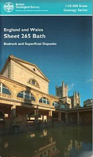 Bath E265 (Bedrock & Superficial Deposits) 1:50 000 scale geology map E265 (England and Wales
