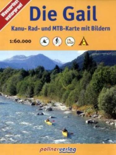 Die Gall 1 : 50 000: Rad- und Kanukarte. Topografische Karte mit Schummerung und Höhenlinien