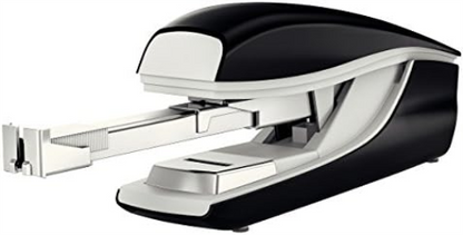 Leitz 55230195 Stapler, 40 Sheet Capacity, Ergonomic Metal Body, Includes Staples, Flat Clinch, NeXXt Range, 55230095 - Black