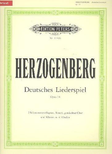 Herzogenberg: Deutsches Liederspiel Op.14 (Mixed Voice Choir with Piano) (EP11093)