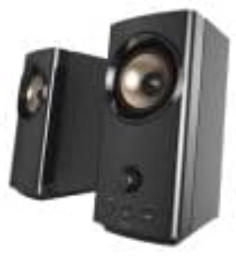 CREATIVE T60 2.0 Compact Hi-Fi Desktop Speakers with Clear Dialog and Surround by Sound Blaster, SmartComms Kit, USB-C Audio, Mic and Headset Ports, Bluetooth 5.0