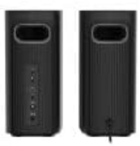 CREATIVE T60 2.0 Compact Hi-Fi Desktop Speakers with Clear Dialog and Surround by Sound Blaster, SmartComms Kit, USB-C Audio, Mic and Headset Ports, Bluetooth 5.0