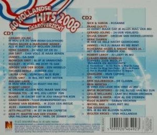 Various Artists - Hollandse Hits 2008 Jaaroverzi