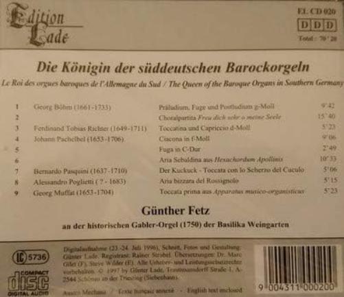 Die Königin der Süddeutschen Barockorgeln (die Historische Gabler-Orgel der Basilika Weingarten)