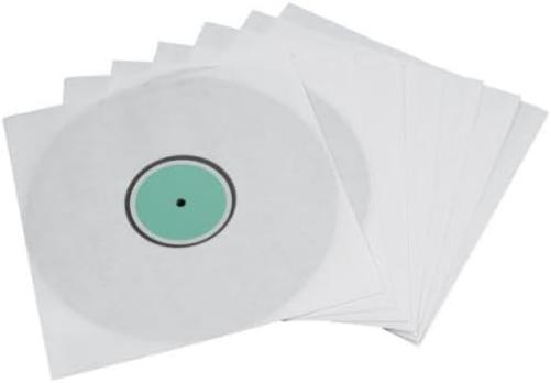 Hama Binnenhoezen voor vinylplaten, 10 stuks (met transparant kijkvenster) vinyl LP-hoes, beschermhoes