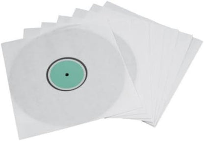 Hama Binnenhoezen voor vinylplaten, 10 stuks (met transparant kijkvenster) vinyl LP-hoes, beschermhoes
