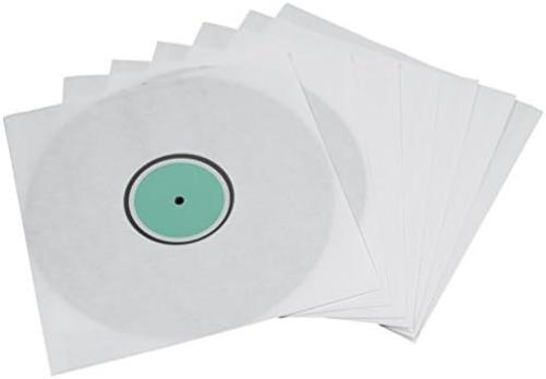 Hama Binnenhoezen voor vinylplaten, 10 stuks (met transparant kijkvenster) vinyl LP-hoes, beschermhoes