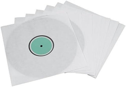 Hama Binnenhoezen voor vinylplaten, 10 stuks (met transparant kijkvenster) vinyl LP-hoes, beschermhoes
