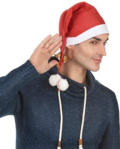 WIDMANN Unisex Babbo Natale Hat One Size Multi-coloured