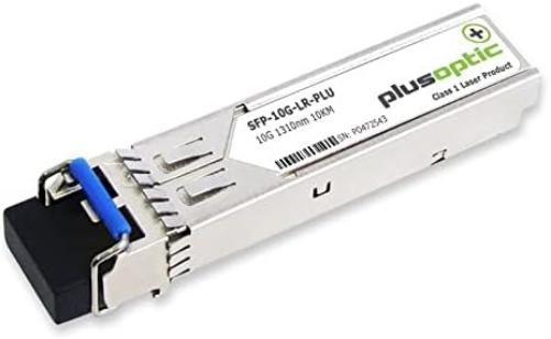 Plusoptic 10G, SFP+, 1310nm, 10KM Transceiver, LC Connector for SMF with DOM SFP-10G-LR-PLU