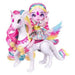 Magic Mixies - Pixlings Shimmer Reveal Unia the Dragon-corn, including Rainbow Star the Pegacorn Magical Reveal Beautiful 6.5 inch Pixling Doll and Steed Inside A Potion Bottle