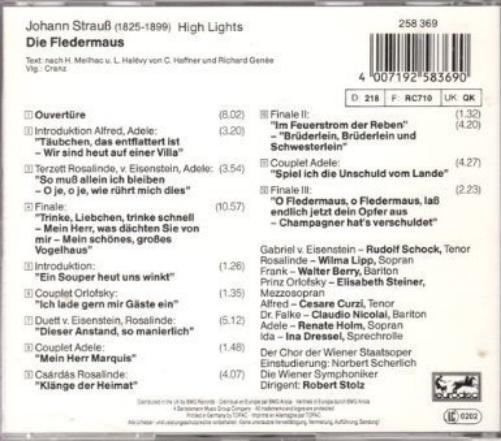 Johann Strauß - Die Fledermaus