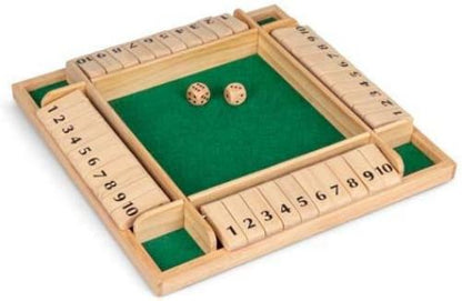 Tobar 4 Player Shut The Box Board Game